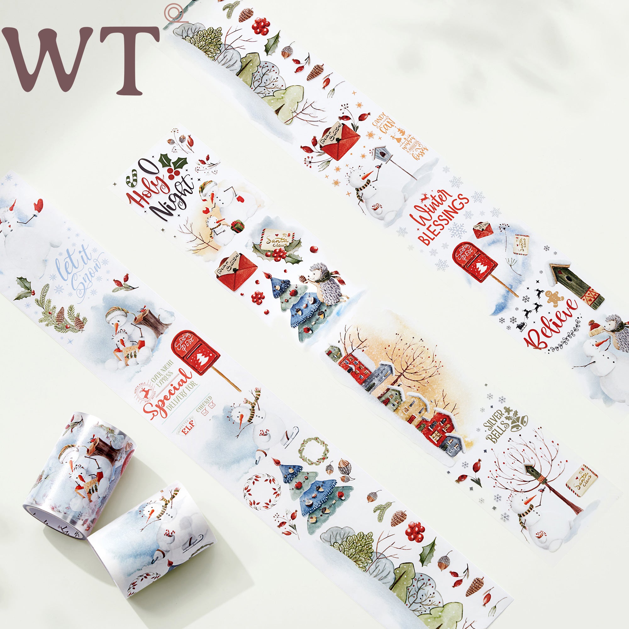 Silent Night Wide Washi / PET Tape | The Washi Tape Shop. Beautiful Washi and Decorative Tape For Bullet Journals, Gift Wrapping, Planner Decoration and DIY Projects