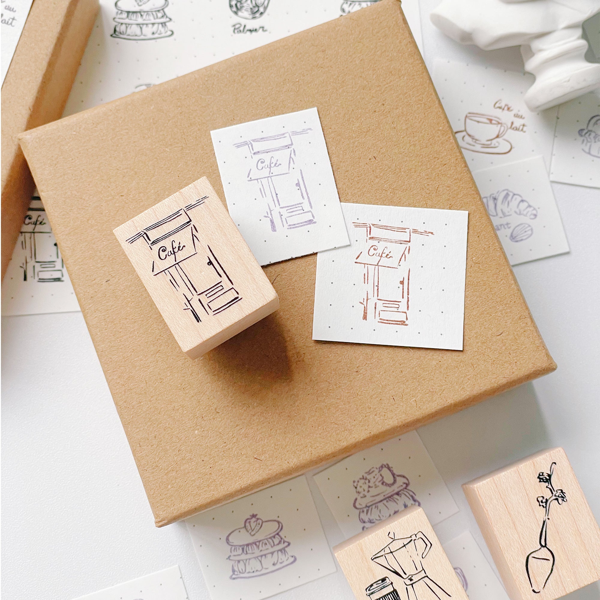 Parisian Café Stamp Set