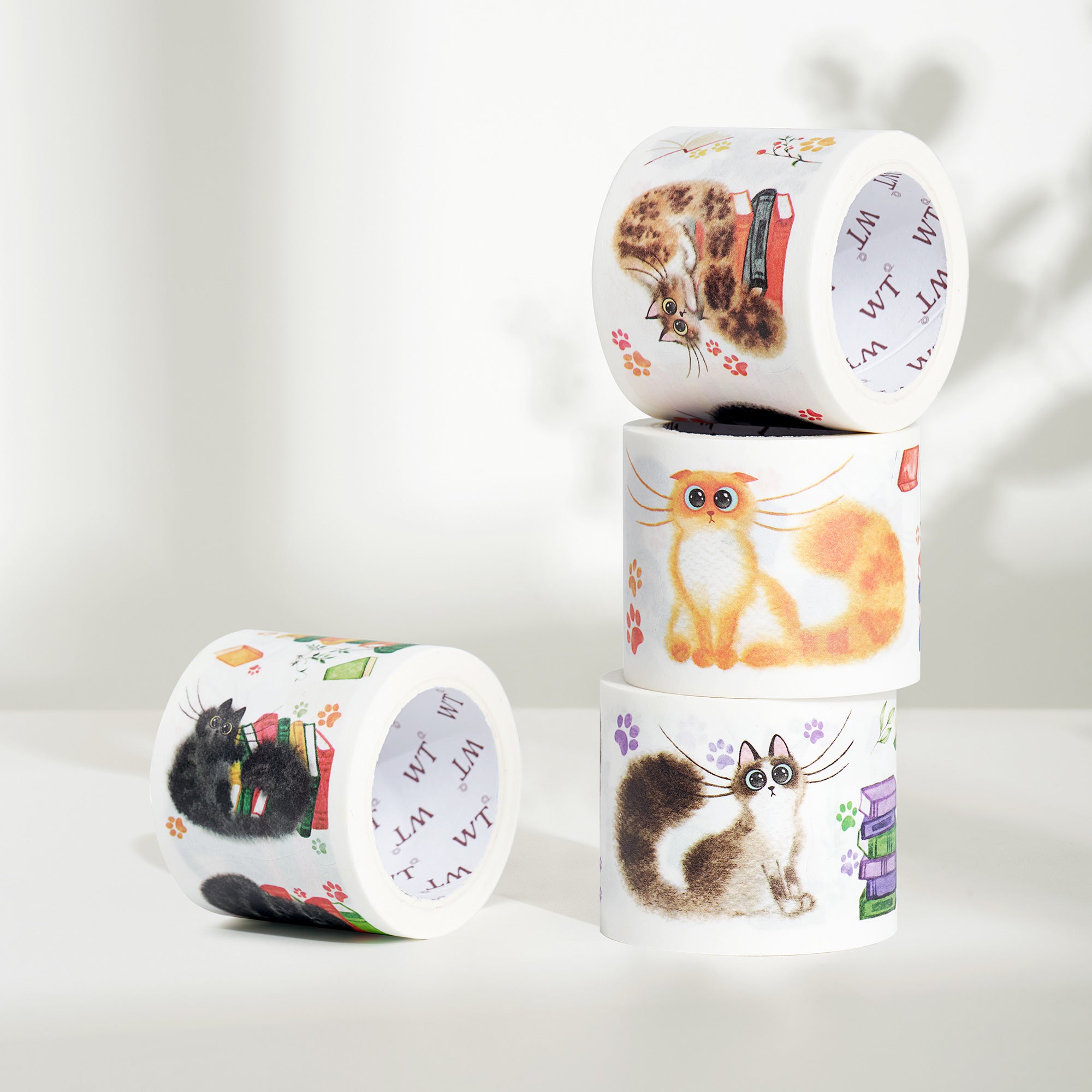 Kitten&#39;s Play Washi Tape Sticker Set | The Washi Tape Shop. Beautiful Washi and Decorative Tape For Bullet Journals, Gift Wrapping, Planner Decoration and DIY Projects