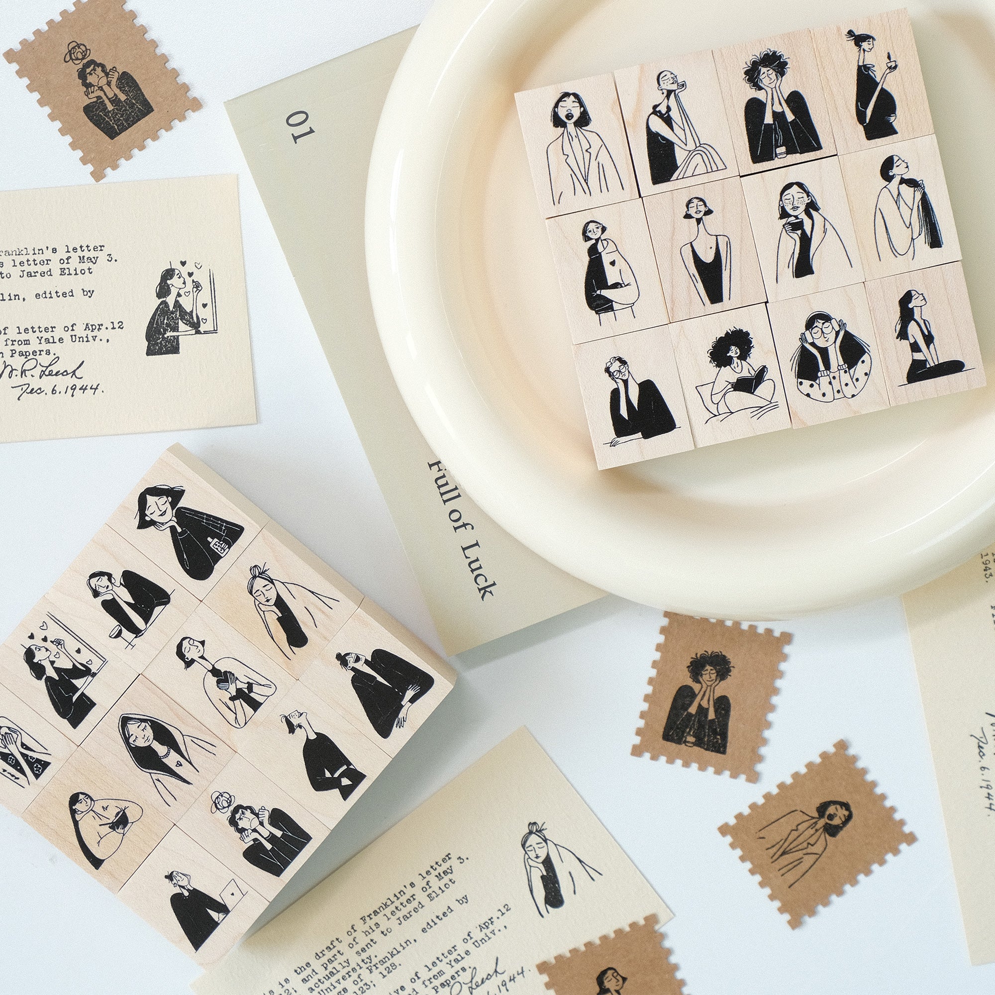 Muse Stamp Set | The Washi Tape Shop. Beautiful Washi and Decorative Tape For Bullet Journals, Gift Wrapping, Planner Decoration and DIY Projects