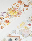 Pre-cut Golden Harvest Wide Washi/PET Tape (Seashell Gilded)