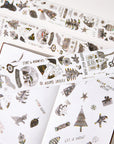 Pre-cut Blizzard Bling Wide Washi/PET Tape (Seashell Gilded) | The Washi Tape Shop. Beautiful Washi and Decorative Tape For Bullet Journals, Gift Wrapping, Planner Decoration and DIY Projects