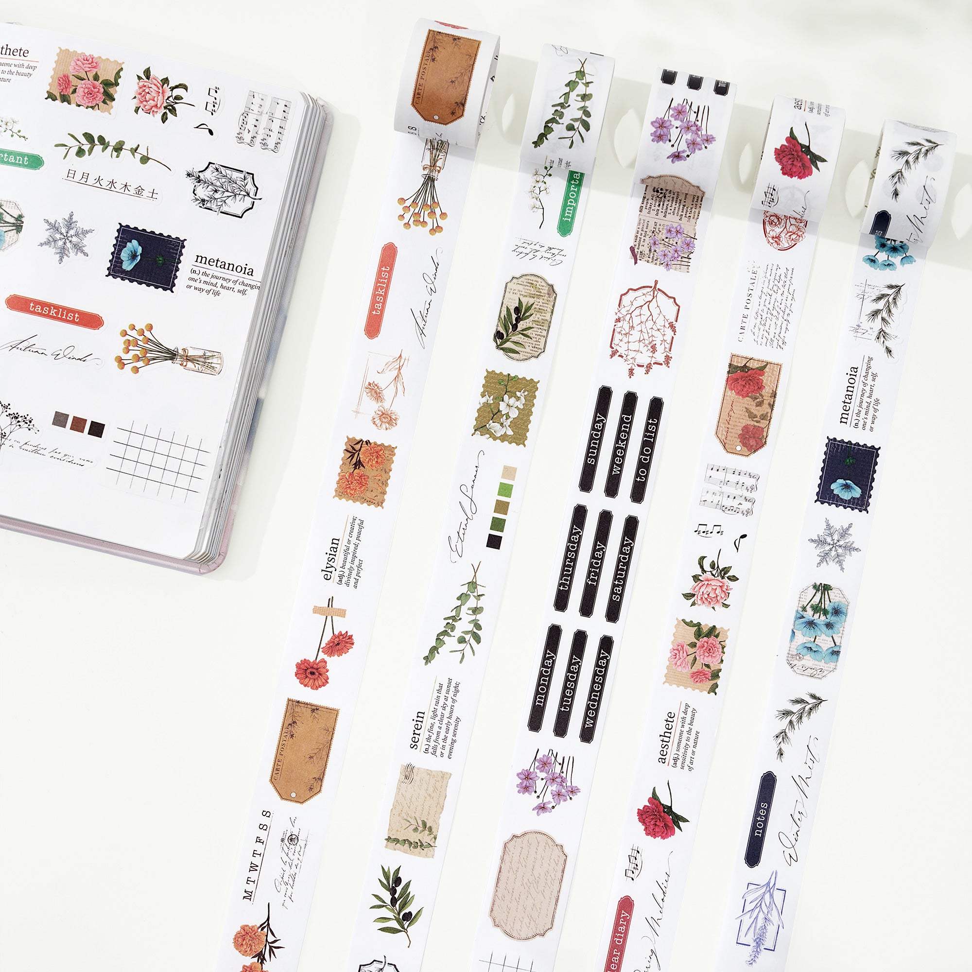 Seasonal Splendor Washi Tape Sticker Set | The Washi Tape Shop. Beautiful Washi and Decorative Tape For Bullet Journals, Gift Wrapping, Planner Decoration and DIY Projects