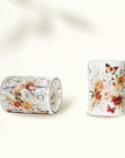Pre-cut Floral Wave Wide Washi/PET Tape