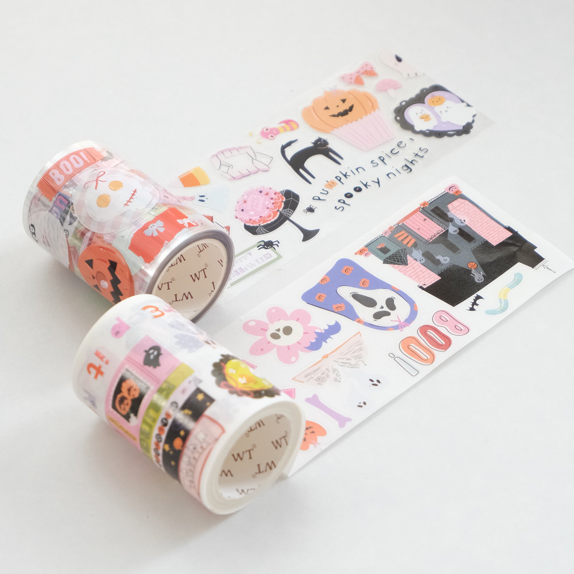 Pre-cut Boo Brigade Wide Washi/PET Tape