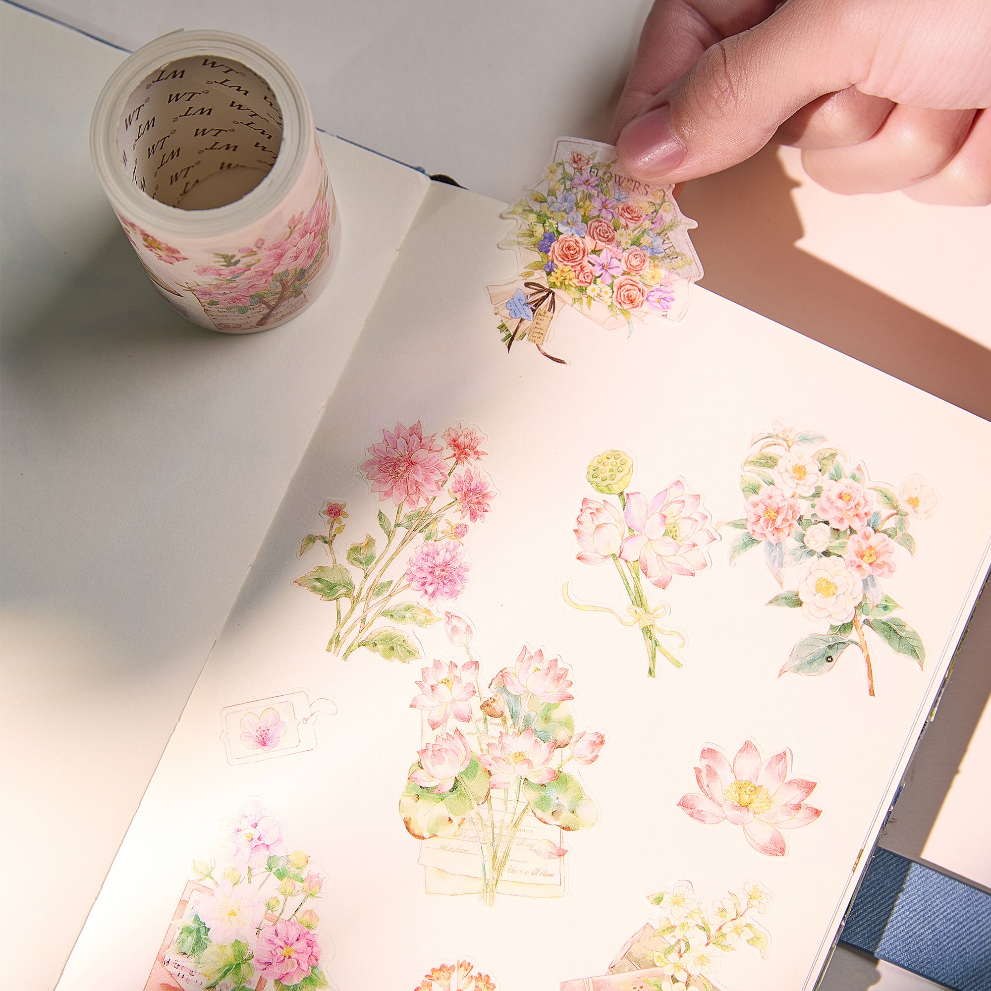 Pre-cut Petal Post Wide Washi/PET Tape | The Washi Tape Shop