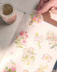 Pre-cut Petal Post Wide Washi/PET Tape | The Washi Tape Shop. Beautiful Washi and Decorative Tape For Bullet Journals, Gift Wrapping, Planner Decoration and DIY Projects