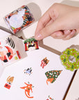 Pre-cut Santa Paws Wide Washi/PET Tape