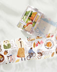 Pre-cut Autumn Friends Wide Washi/PET Tape