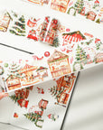 Pre-cut Christmas Market Wide Washi/PET Tape