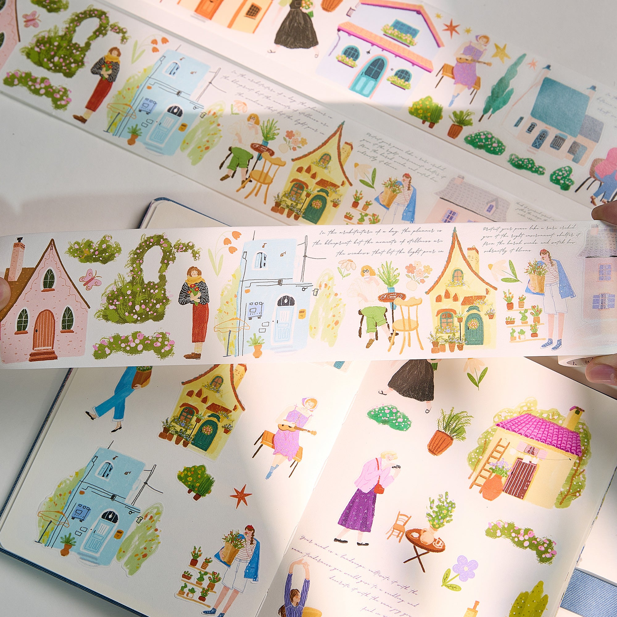 Pre-cut Aurora House Wide Washi/PET Tape | The Washi Tape Shop. Beautiful Washi and Decorative Tape For Bullet Journals, Gift Wrapping, Planner Decoration and DIY Projects