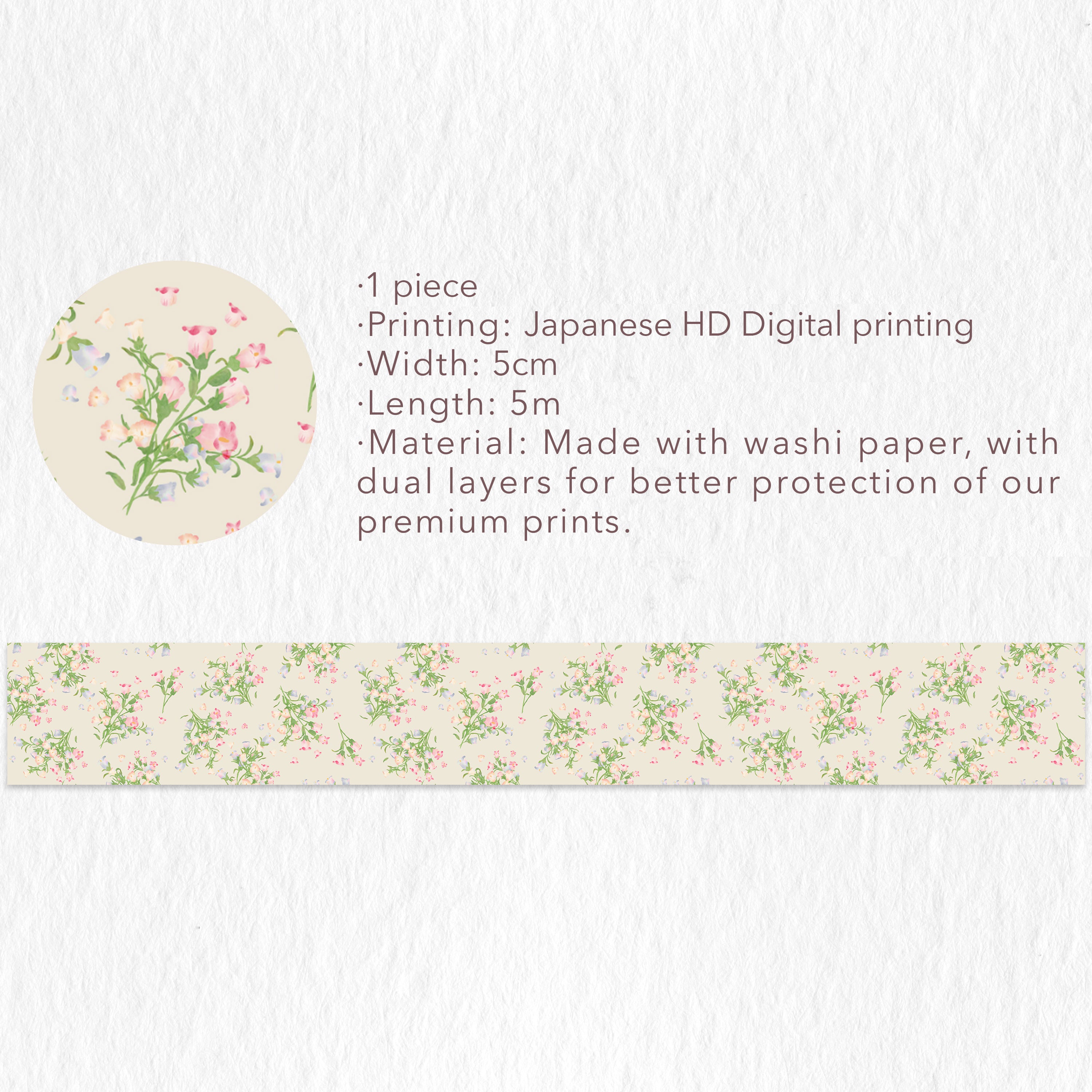 Morning Blush Wide Washi Tape Set