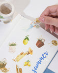 Pre-cut Lemon Breeze Wide Washi/PET Tape