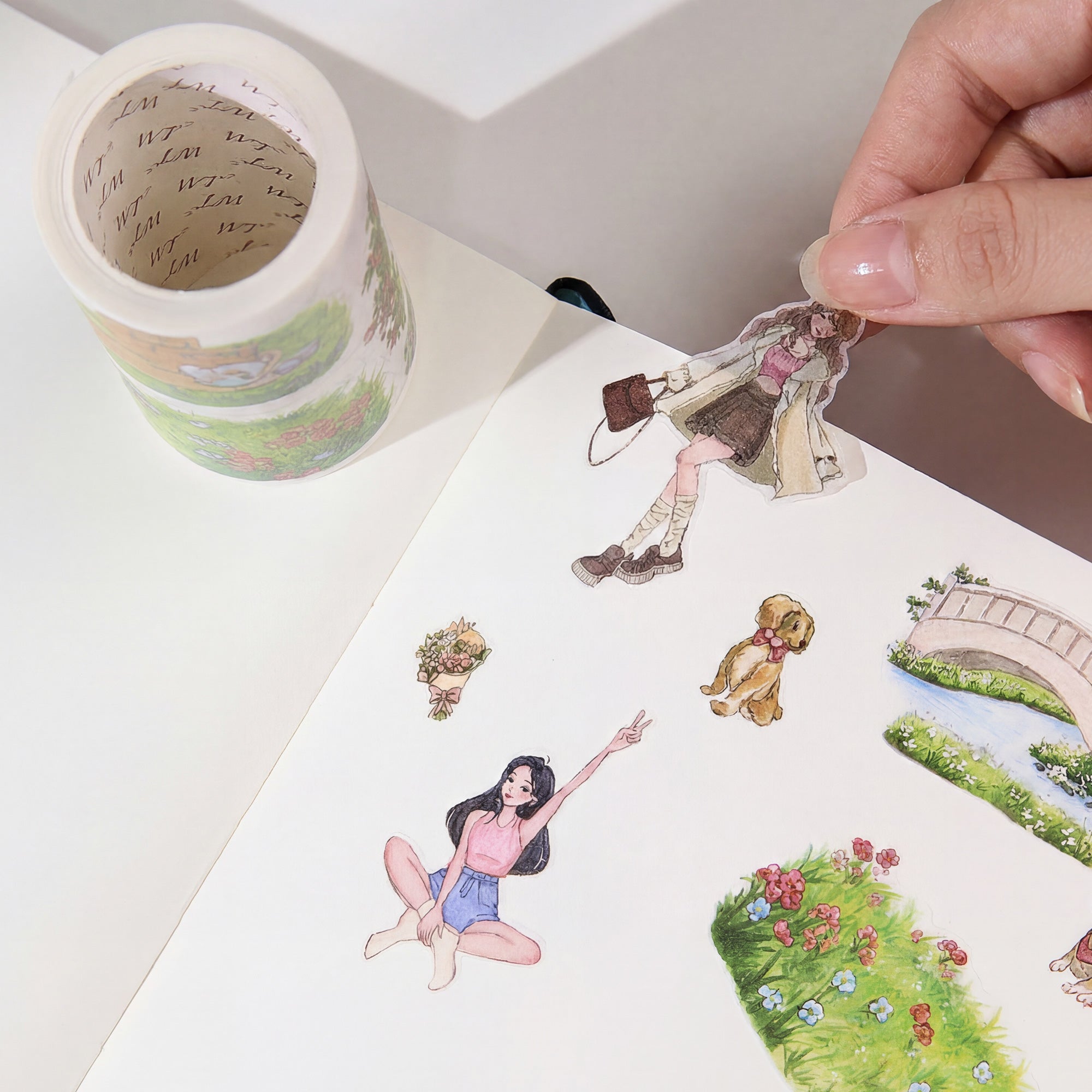 Pre-cut Urban Grove Wide Washi/PET Tape | The Washi Tape Shop. Beautiful Washi and Decorative Tape For Bullet Journals, Gift Wrapping, Planner Decoration and DIY Projects