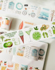 Summer Paradise Washi Tape Sticker Set