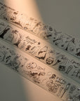 Graveyard Scribbles Washi Tape Sticker Set (GILDED)
