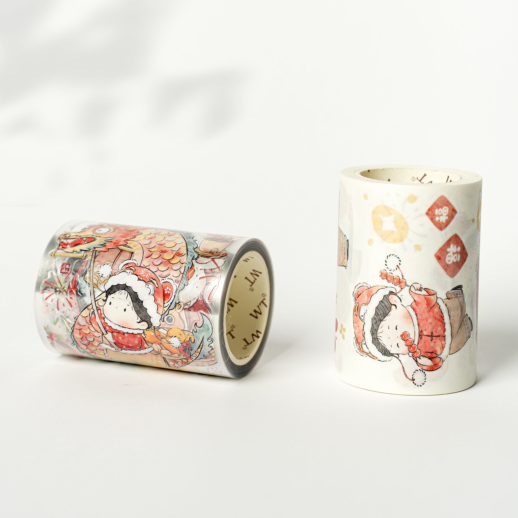 Pre-cut Lunar New Year Wide Washi/PET Tape