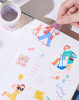 Pre-cut Dopamine Days Wide Washi/PET Tape