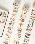 Panda Pilgrimage Washi Tape Sticker Set