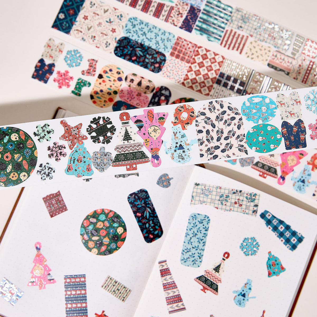 Holly Snippets Washi Tape Sticker Set (GILDED) | The Washi Tape Shop. Beautiful Washi and Decorative Tape For Bullet Journals, Gift Wrapping, Planner Decoration and DIY Projects