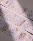 Pre-cut Sunlit Orchard Script Tape Set (GILDED) | The Washi Tape Shop. Beautiful Washi and Decorative Tape For Bullet Journals, Gift Wrapping, Planner Decoration and DIY Projects