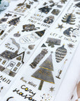 Pre-cut Blizzard Bling Wide Washi/PET Tape (Seashell Gilded) | The Washi Tape Shop. Beautiful Washi and Decorative Tape For Bullet Journals, Gift Wrapping, Planner Decoration and DIY Projects
