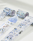 Princess Room Blue Wide Washi / PET Tape | The Washi Tape Shop. Beautiful Washi and Decorative Tape For Bullet Journals, Gift Wrapping, Planner Decoration and DIY Projects
