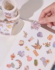 Vase Medley Washi Tape Sticker Set