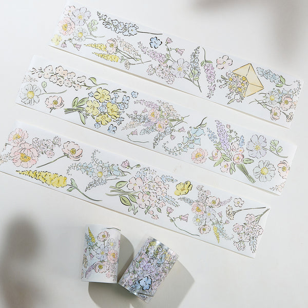 Pre-cut Garden Sprout Wide Washi/PET Tape | The Washi Tape Shop