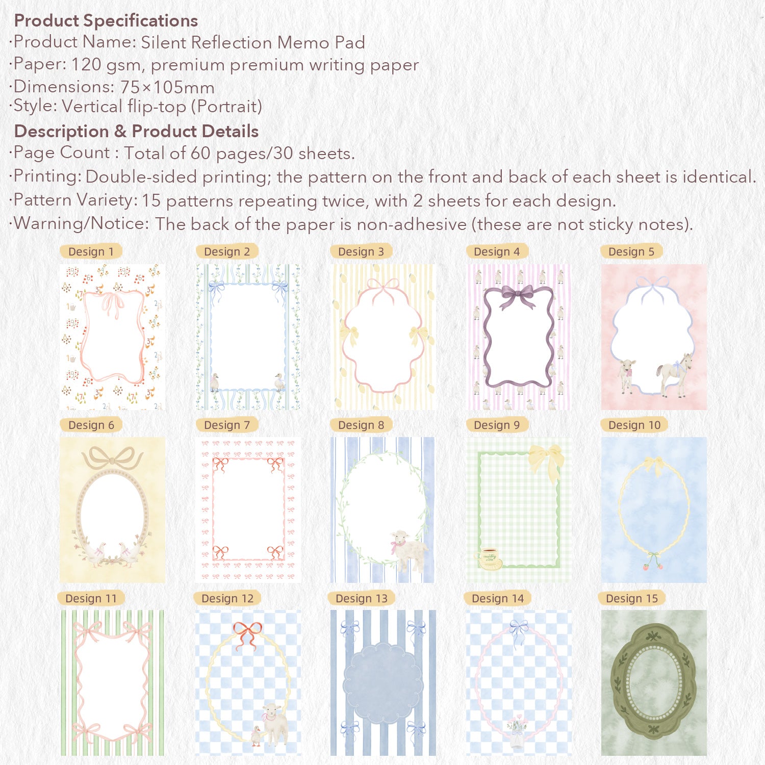 WT Silent Reflection Memo Pad Bundle