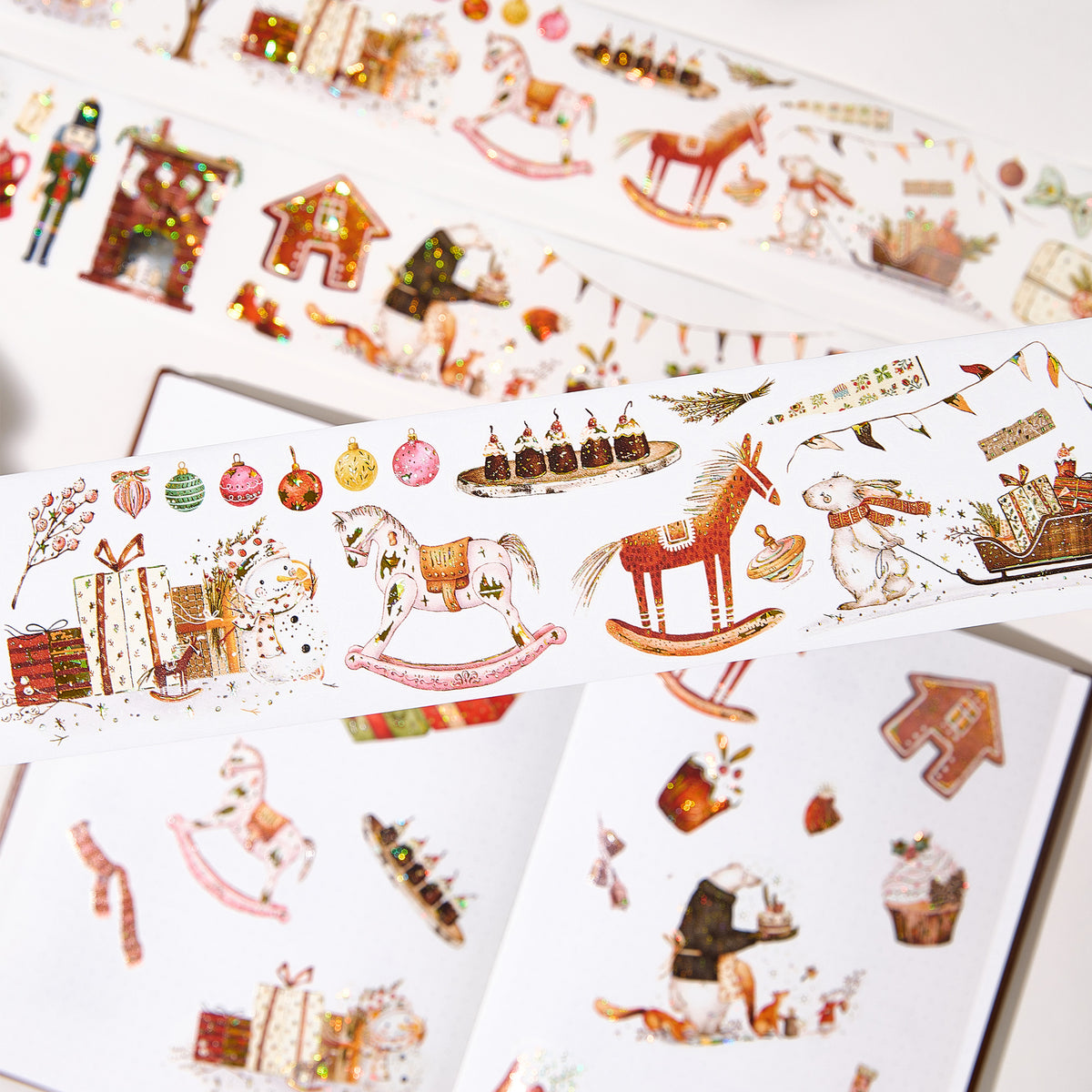 Pre-cut Woodland Chronicle Wide Washi/PET Tape (Seashell Gilded) | The Washi Tape Shop. Beautiful Washi and Decorative Tape For Bullet Journals, Gift Wrapping, Planner Decoration and DIY Projects