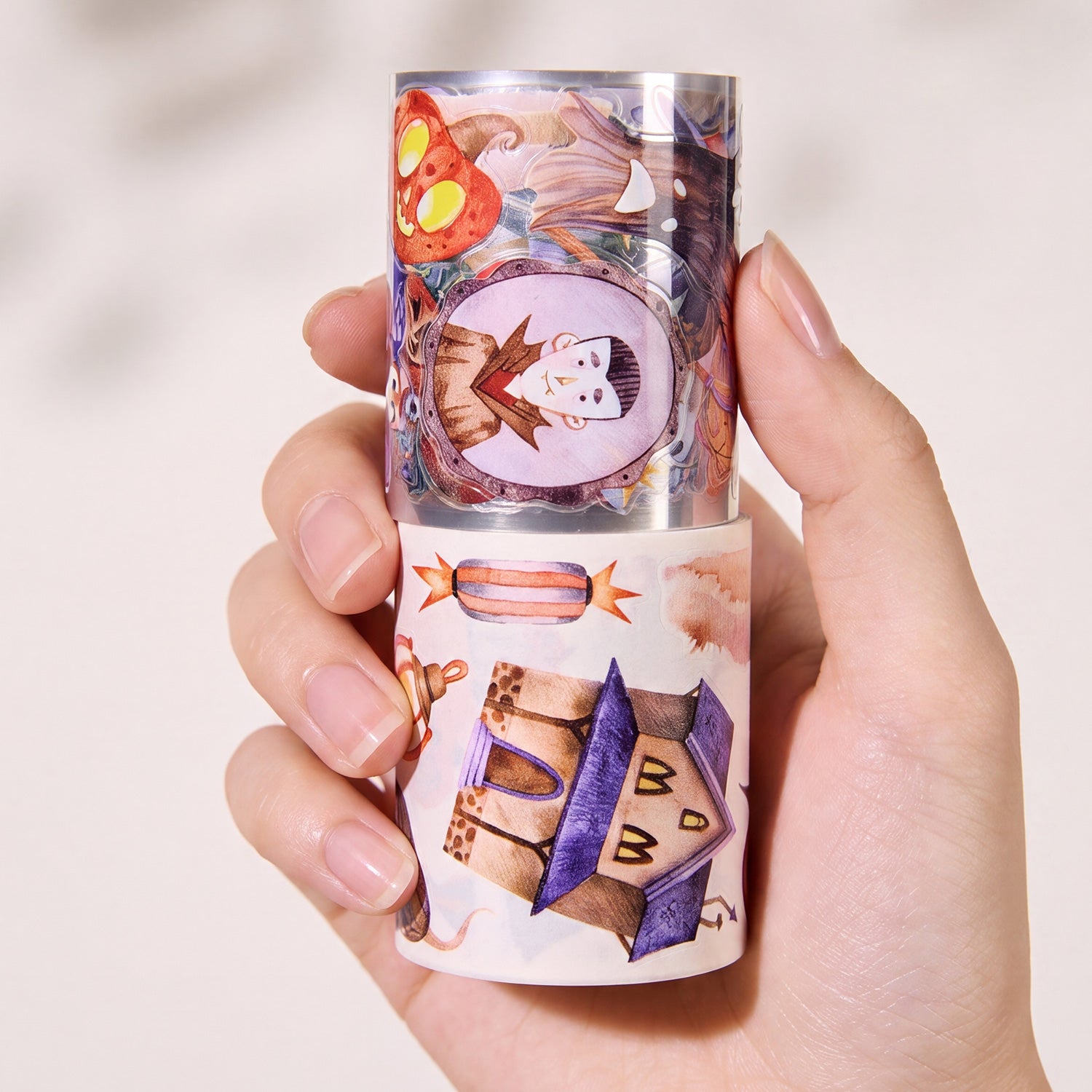 Pre-cut Ghoulish Gathering Wide Washi/PET Tape