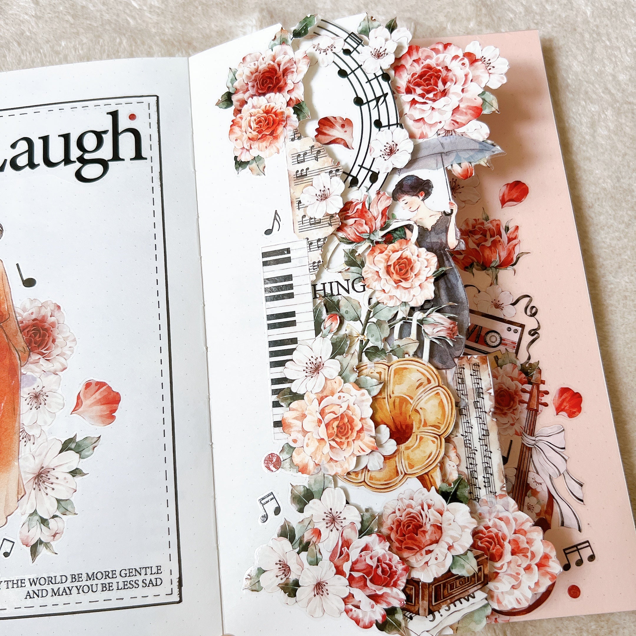 Pre-cut Rose Sonata Wide Washi/PET Tape | The Washi Tape Shop