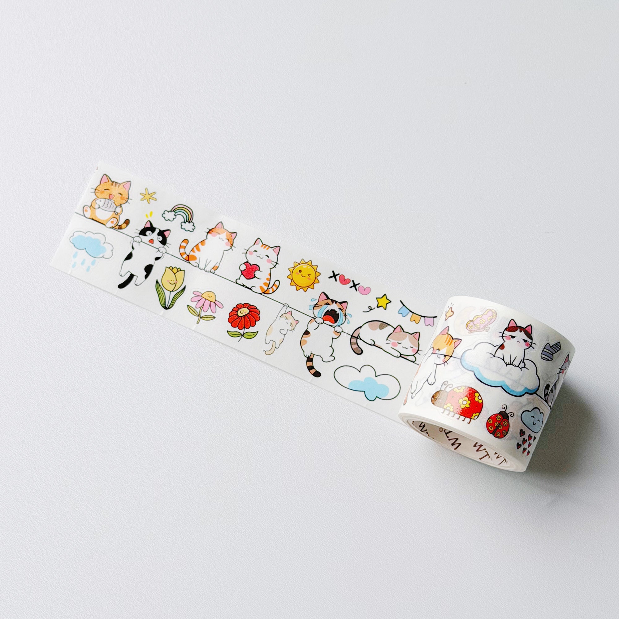 Pre-cut Kitty Conga Wide Washi/PET Tape