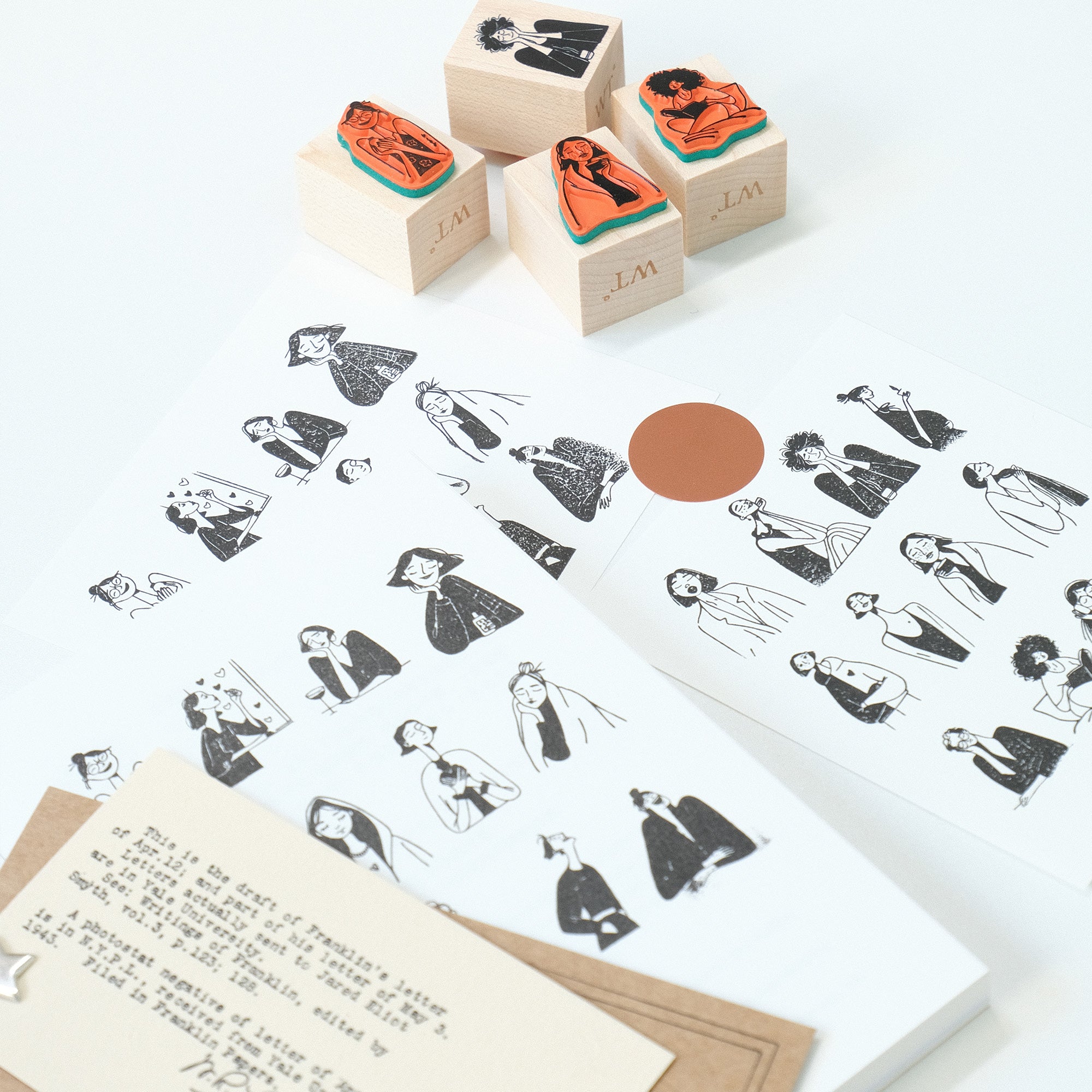 Muse Stamp Set | The Washi Tape Shop. Beautiful Washi and Decorative Tape For Bullet Journals, Gift Wrapping, Planner Decoration and DIY Projects