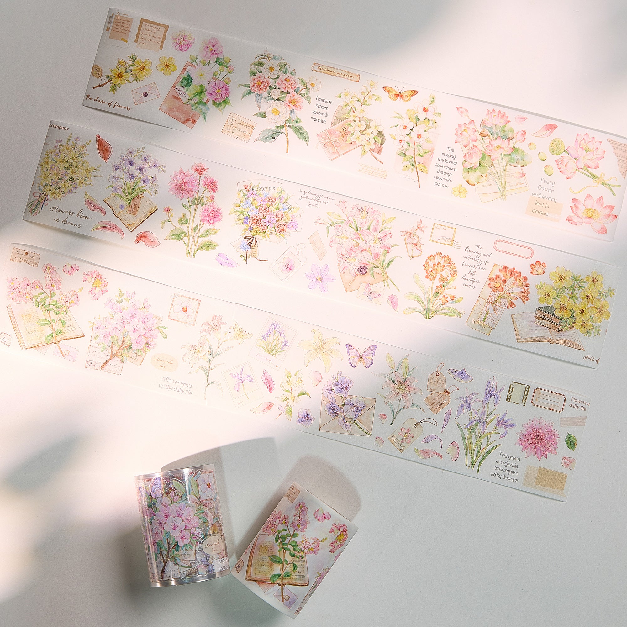 Pre-cut Petal Post Wide Washi/PET Tape | The Washi Tape Shop. Beautiful Washi and Decorative Tape For Bullet Journals, Gift Wrapping, Planner Decoration and DIY Projects