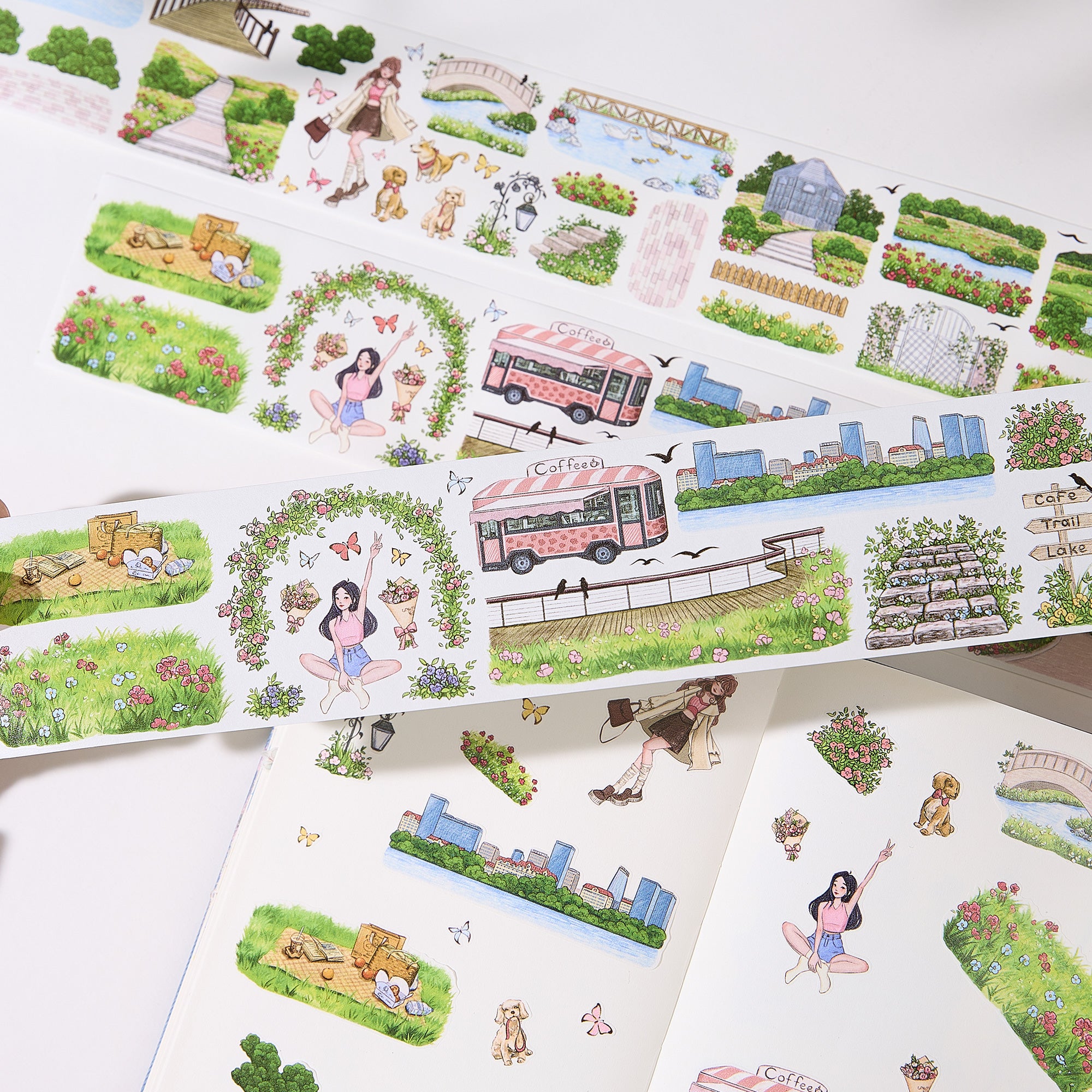 Pre-cut Urban Grove Wide Washi/PET Tape | The Washi Tape Shop. Beautiful Washi and Decorative Tape For Bullet Journals, Gift Wrapping, Planner Decoration and DIY Projects