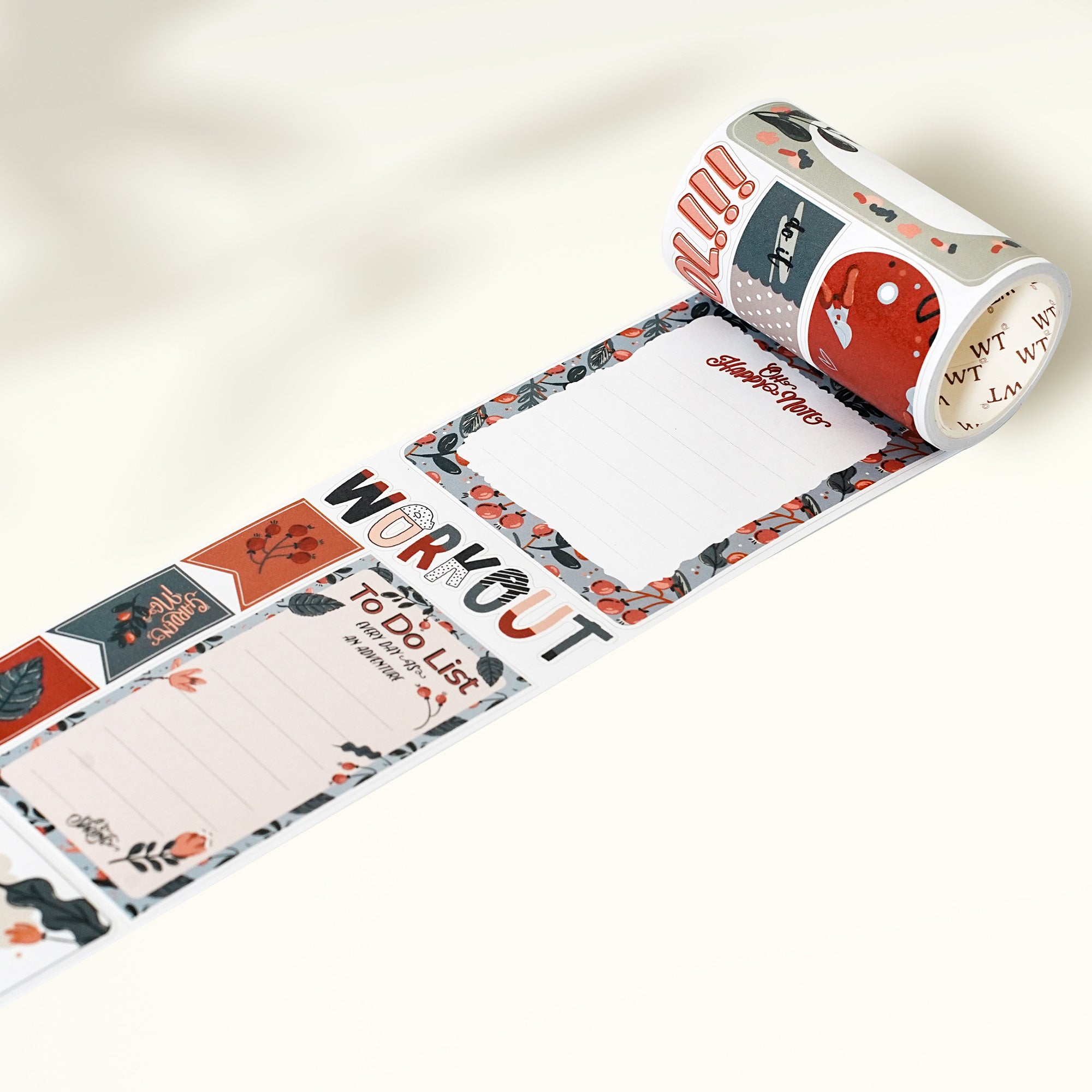 Pre-cut Hygge Notes Script Tape Bundle | The Washi Tape Shop. Beautiful Washi and Decorative Tape For Bullet Journals, Gift Wrapping, Planner Decoration and DIY Projects