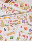 Pre-cut Summer Bazaar Wide Washi/PET Tape