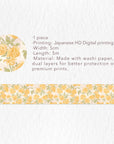 Scarlet Bloom Wide Washi Tape Set