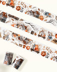 Pre-cut Autumn Homestead Wide Washi/PET Tape