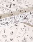 Graveyard Scribbles Washi Tape Sticker Set (GILDED)