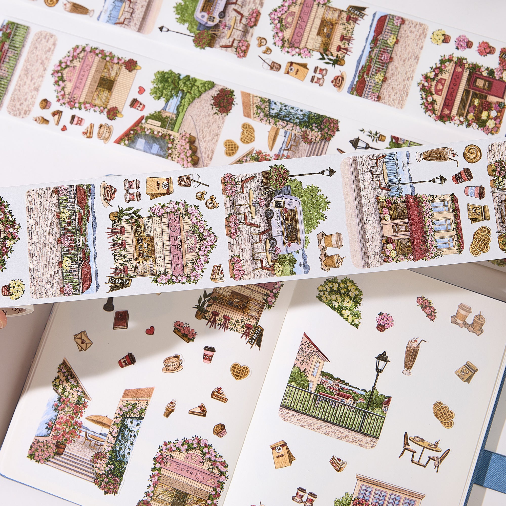 Pre-cut Maple Café Wide Washi/PET Tape
