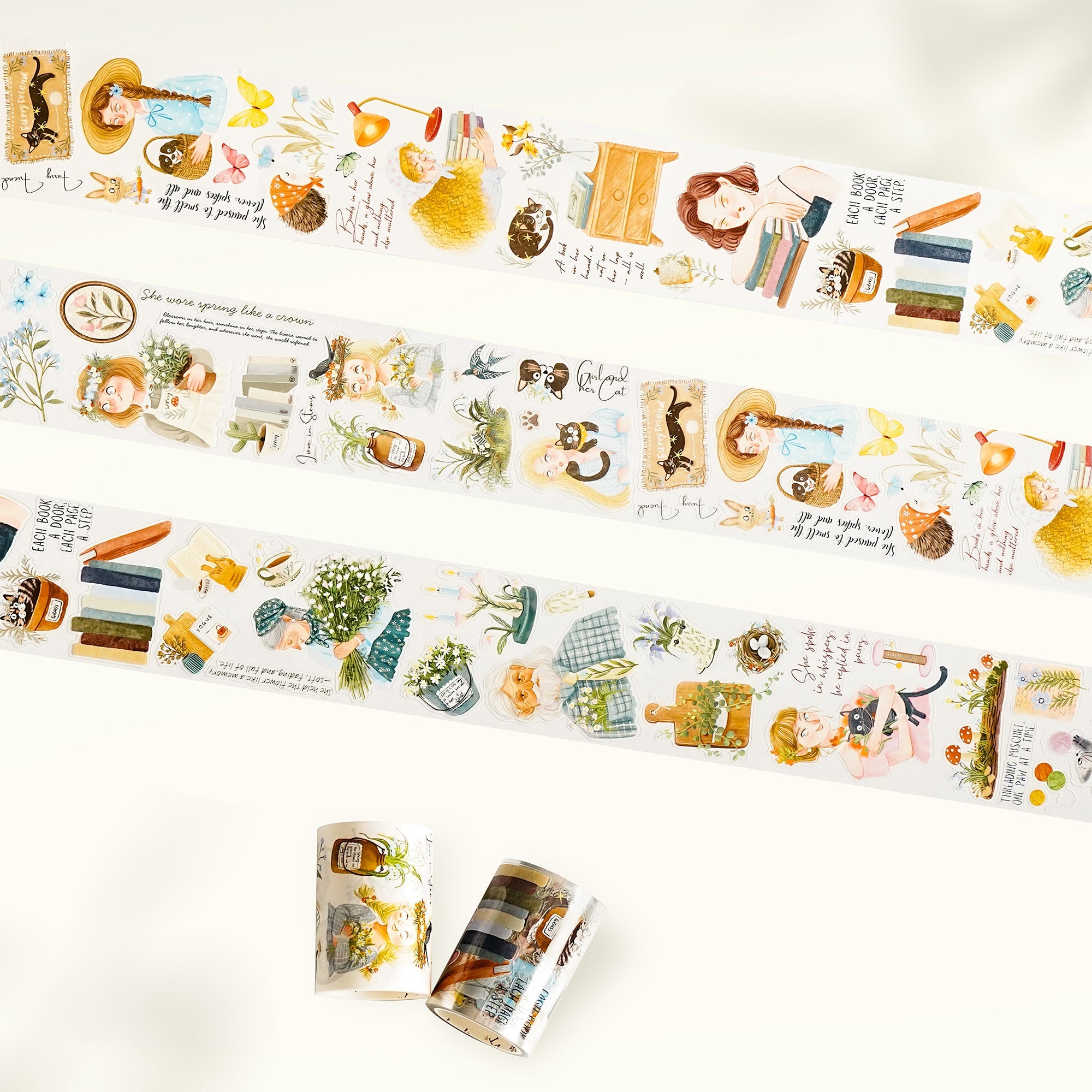 Pre-cut Cozy Hour Wide Washi/PET Tape | The Washi Tape Shop. Beautiful Washi and Decorative Tape For Bullet Journals, Gift Wrapping, Planner Decoration and DIY Projects