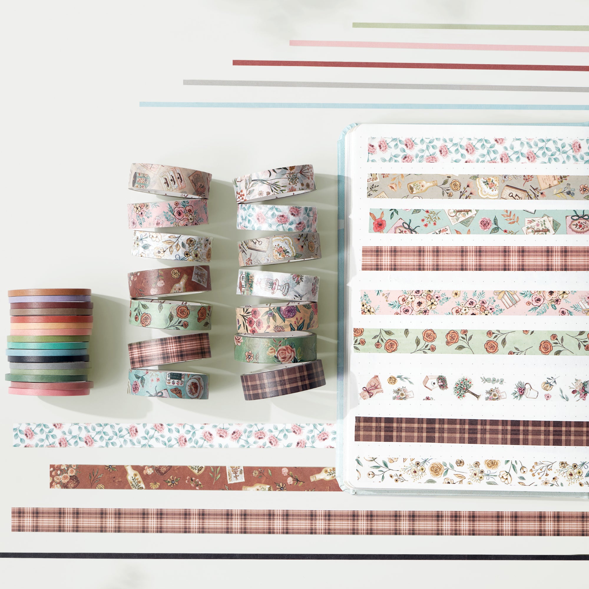 Floral Lane Bundle | The Washi Tape Shop. Beautiful Washi and Decorative Tape For Bullet Journals, Gift Wrapping, Planner Decoration and DIY Projects