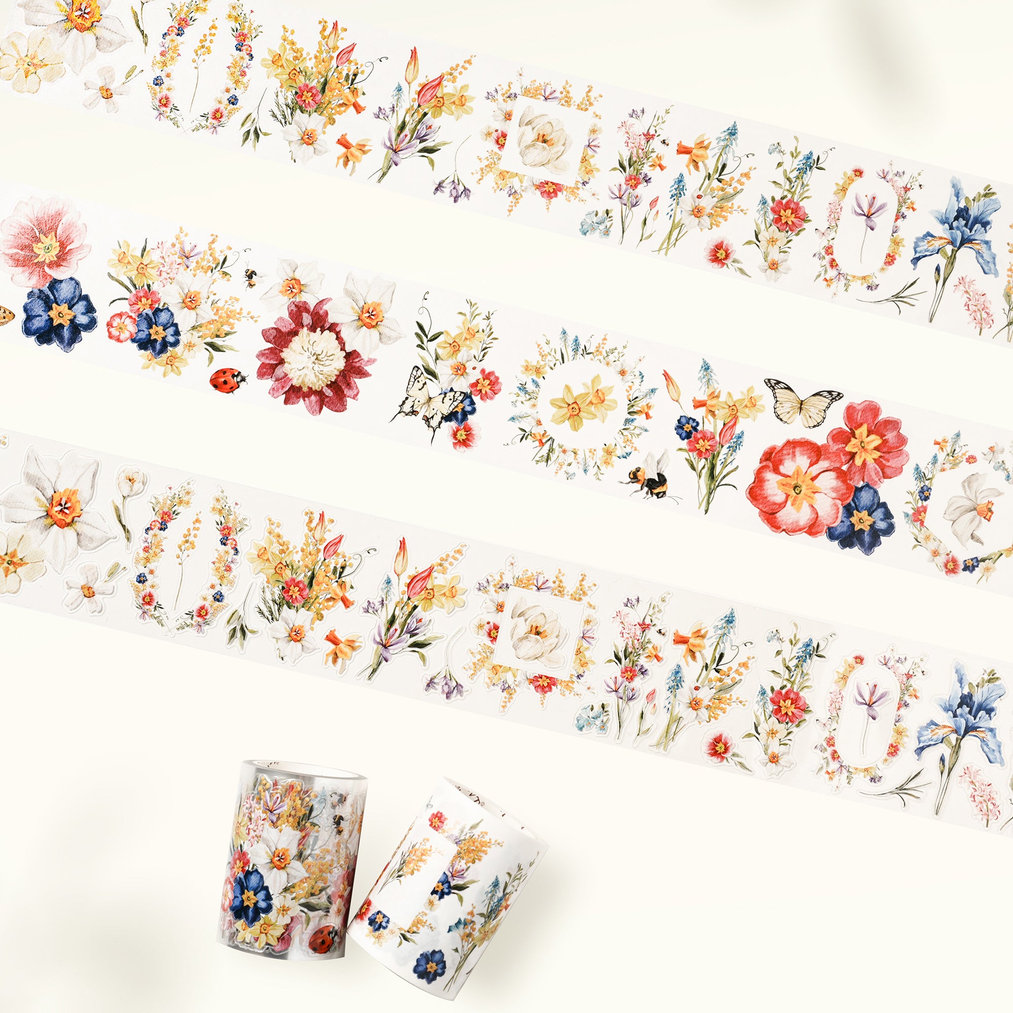 5Rolls Kawaii Transparent Sticker Tape DIY Decorative