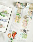 Pre-cut Washington Icons Wide Washi/PET Tape