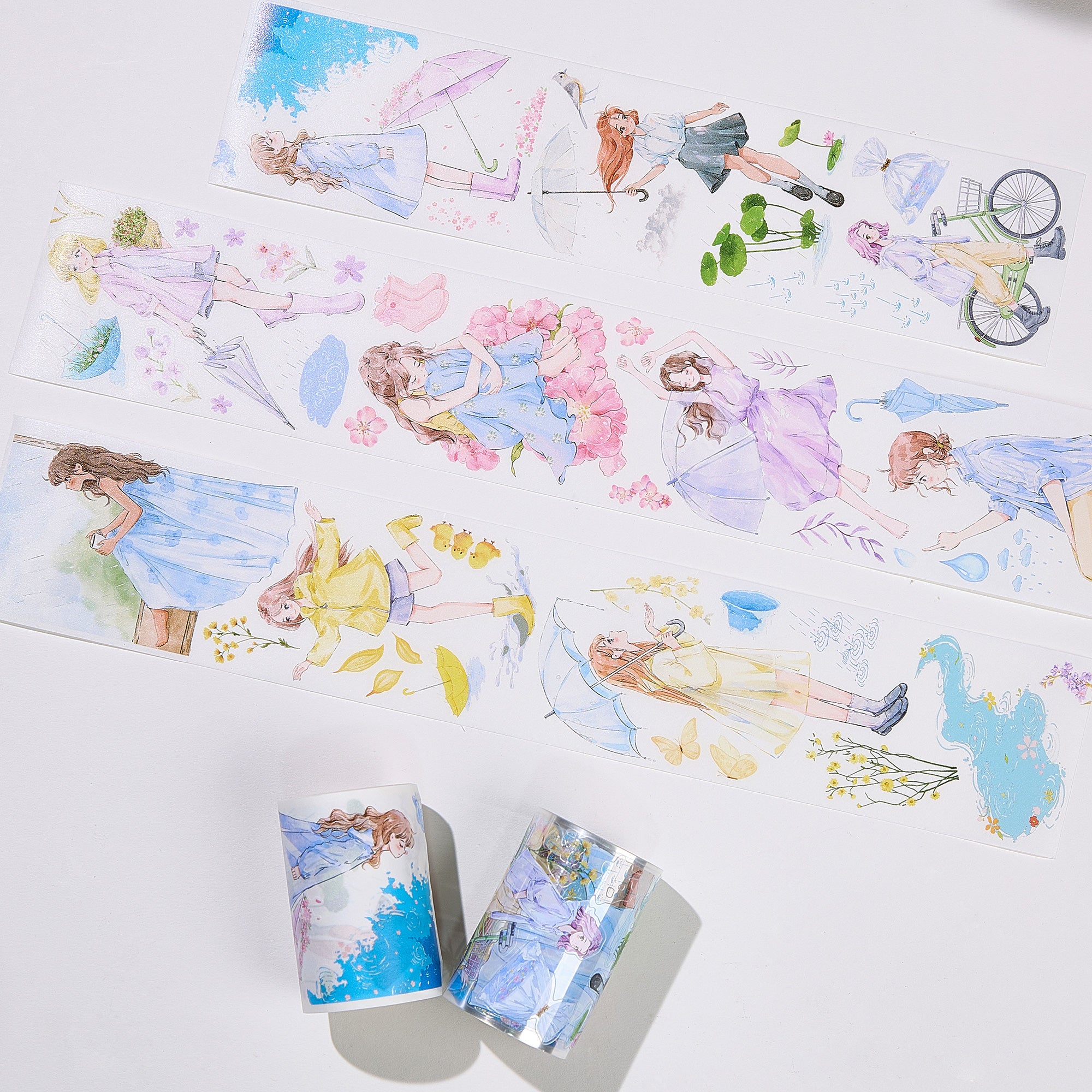 Pre-cut Morning Dew Wide Washi/PET Tape | The Washi Tape Shop. Beautiful Washi and Decorative Tape For Bullet Journals, Gift Wrapping, Planner Decoration and DIY Projects