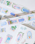 Pre-cut Cottage Panes Wide Washi/PET Tape