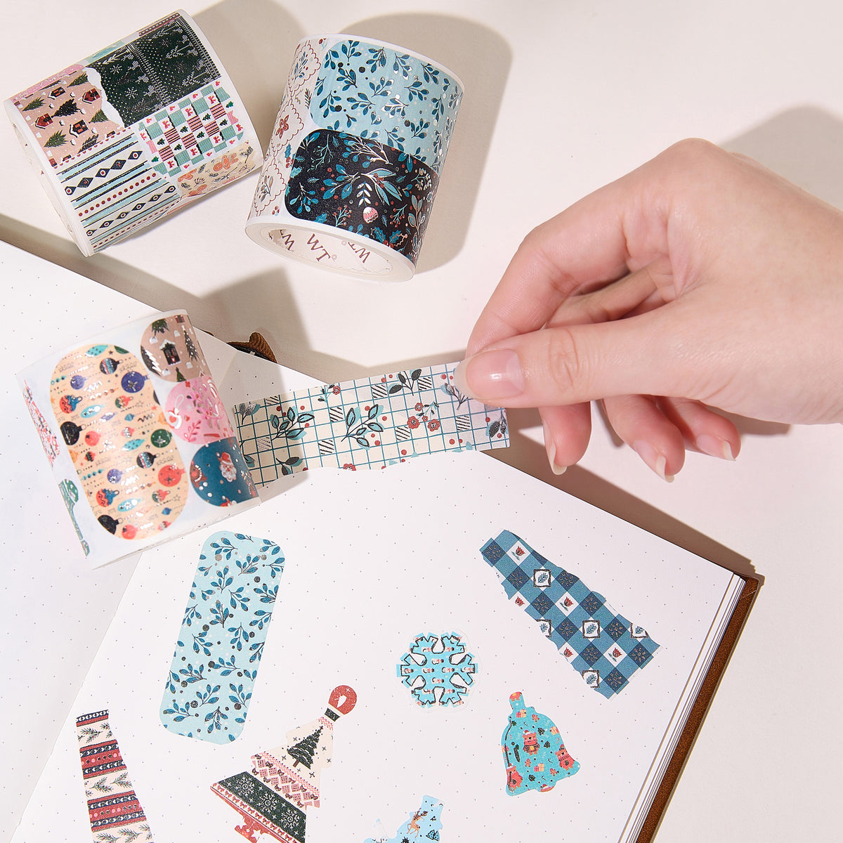 Holly Snippets Washi Tape Sticker Set (GILDED) | The Washi Tape Shop. Beautiful Washi and Decorative Tape For Bullet Journals, Gift Wrapping, Planner Decoration and DIY Projects